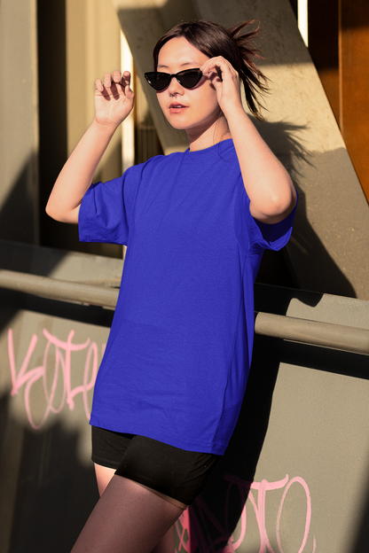 Royal Blue Oversized Fit Unisex Tshirt - BURBENT®