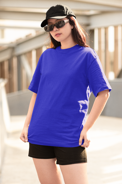 Royal Blue Oversized Fit Unisex Tshirt - BURBENT®