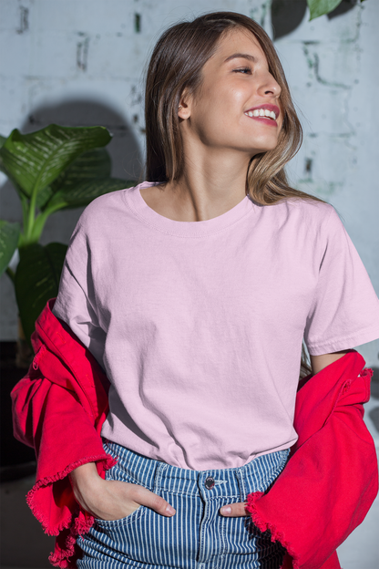 Baby Pink Oversized Fit Unisex Tshirt - BURBENT®