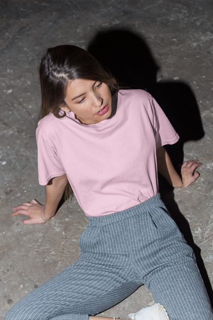 Baby Pink Oversized Fit Unisex Tshirt - BURBENT®