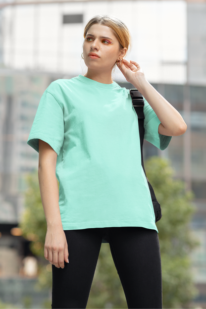 Mint Oversized Fit Unisex Tshirt - BURBENT®