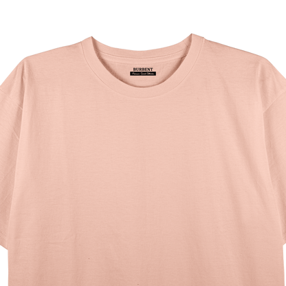 Peach Unisex Regular Fit Tshirt - BURBENT®