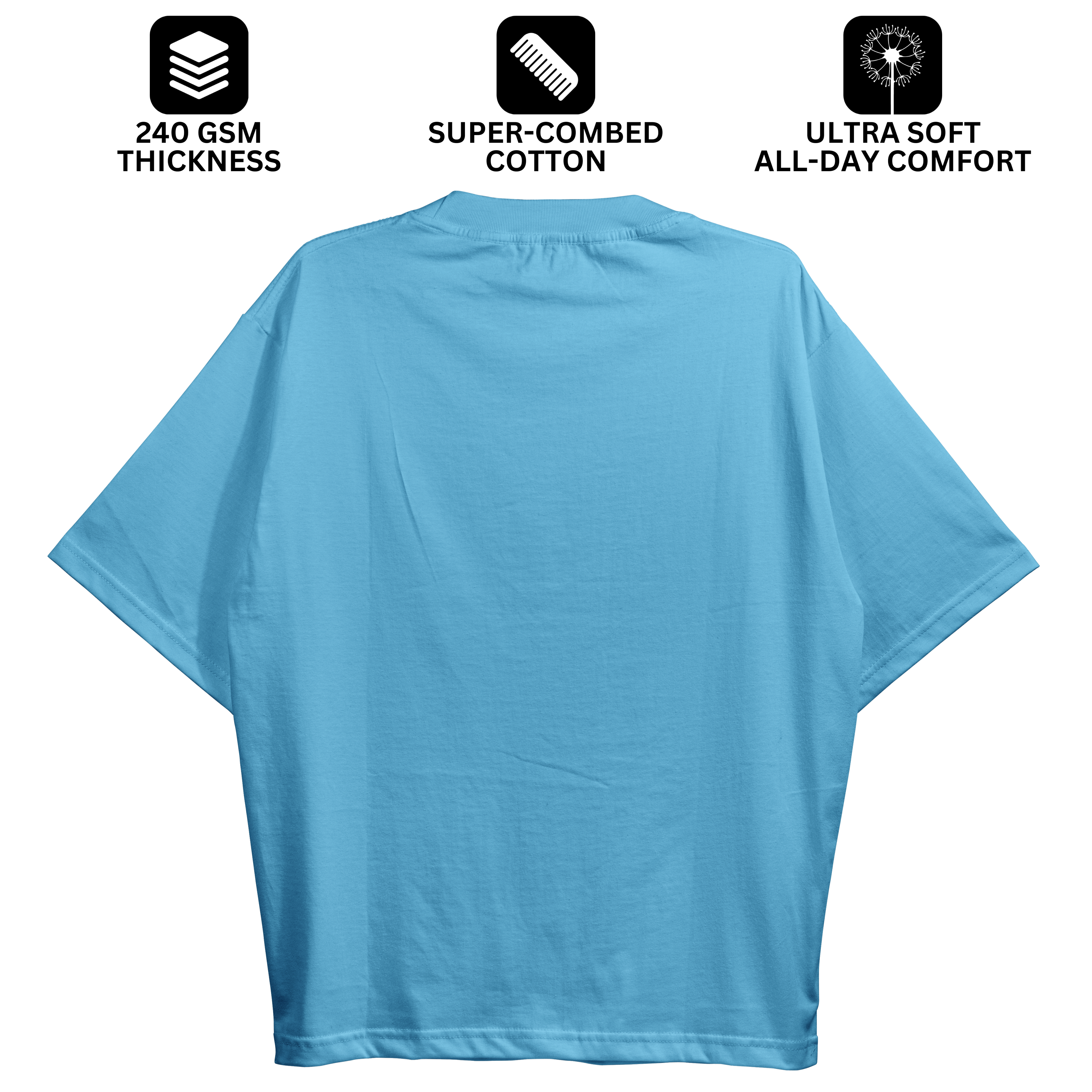 Baby Blue Oversized Fit Unisex Tshirt