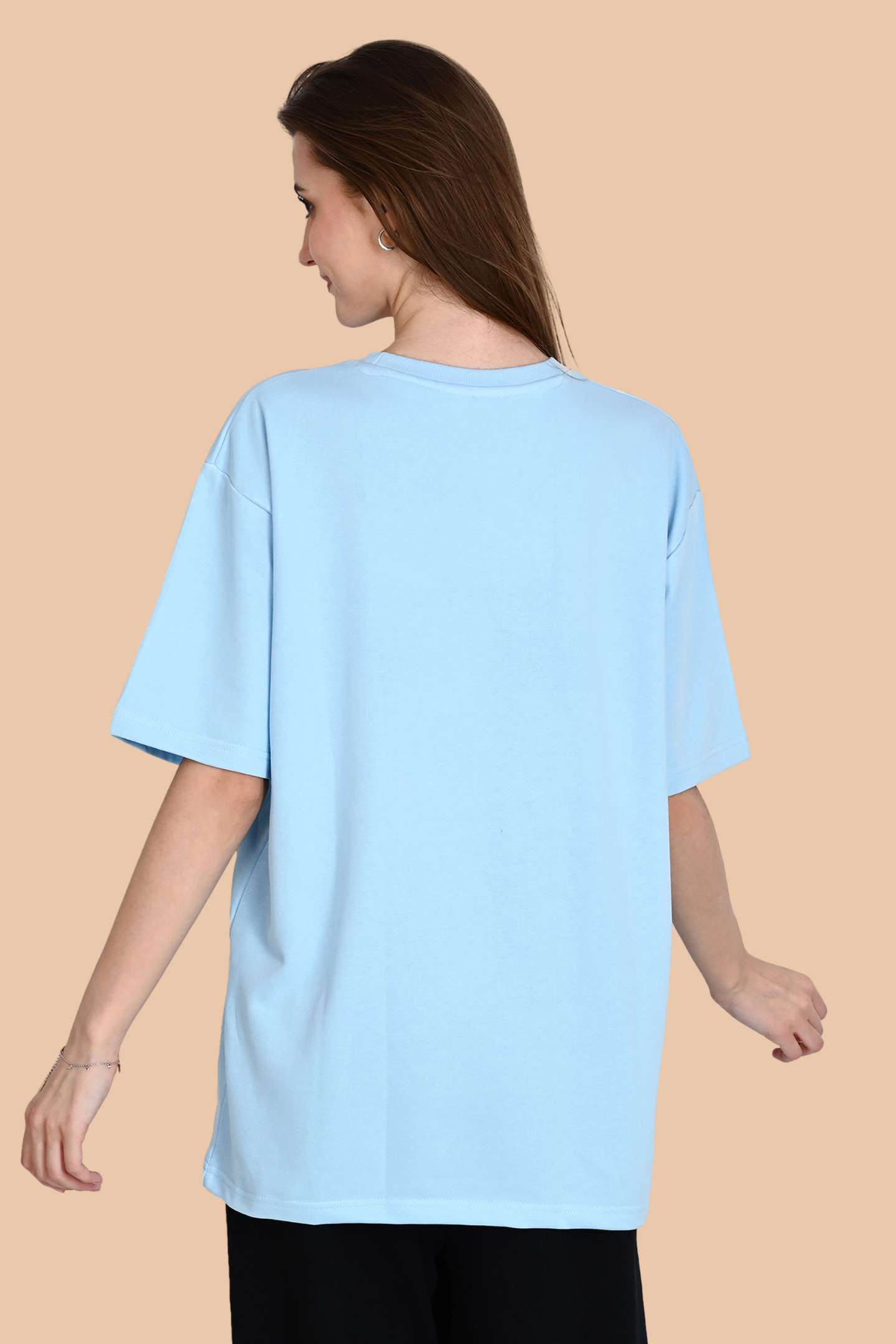 Powder Blue Unisex Oversized French Terry T-Shirt