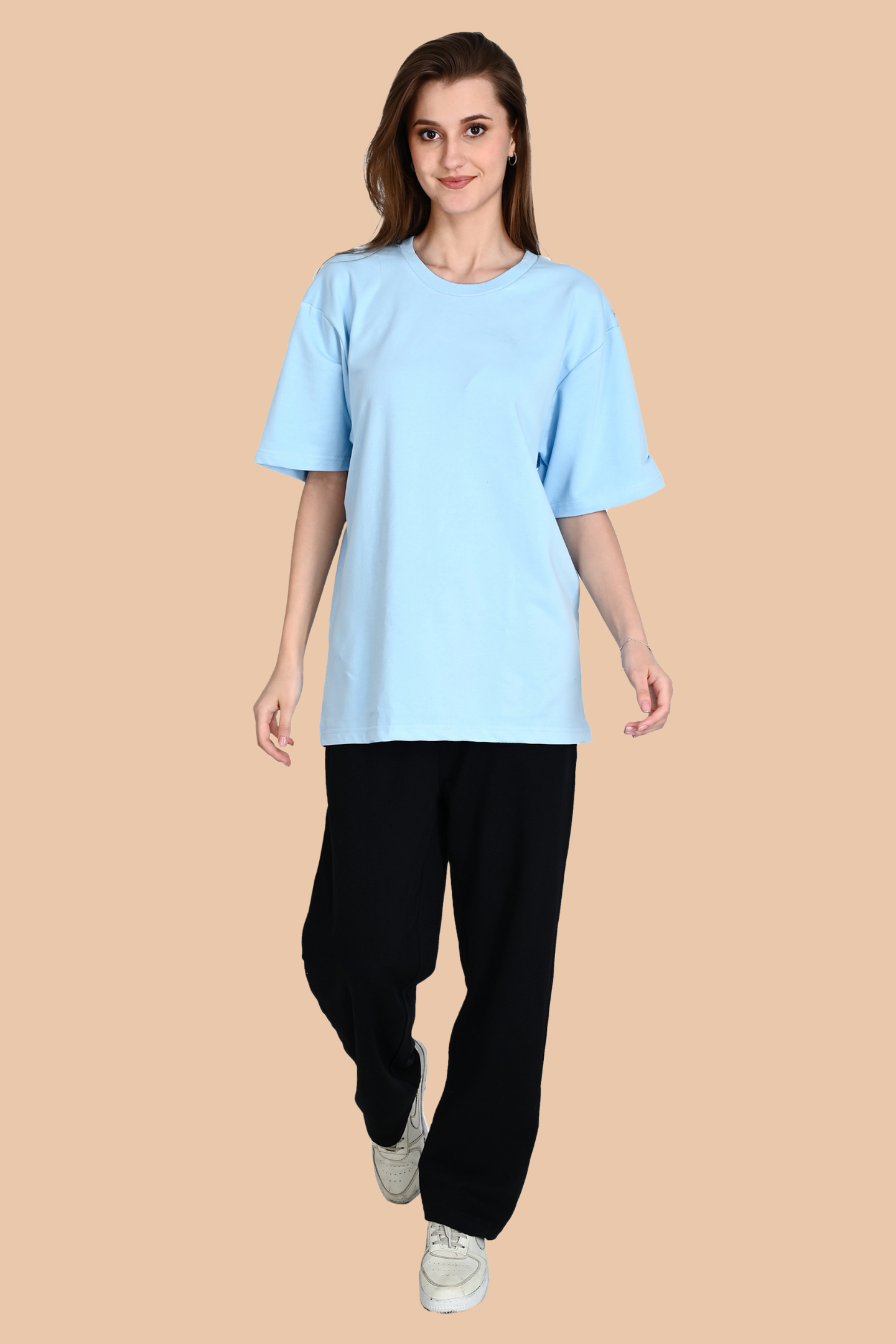 Powder Blue Unisex Oversized French Terry T-Shirt