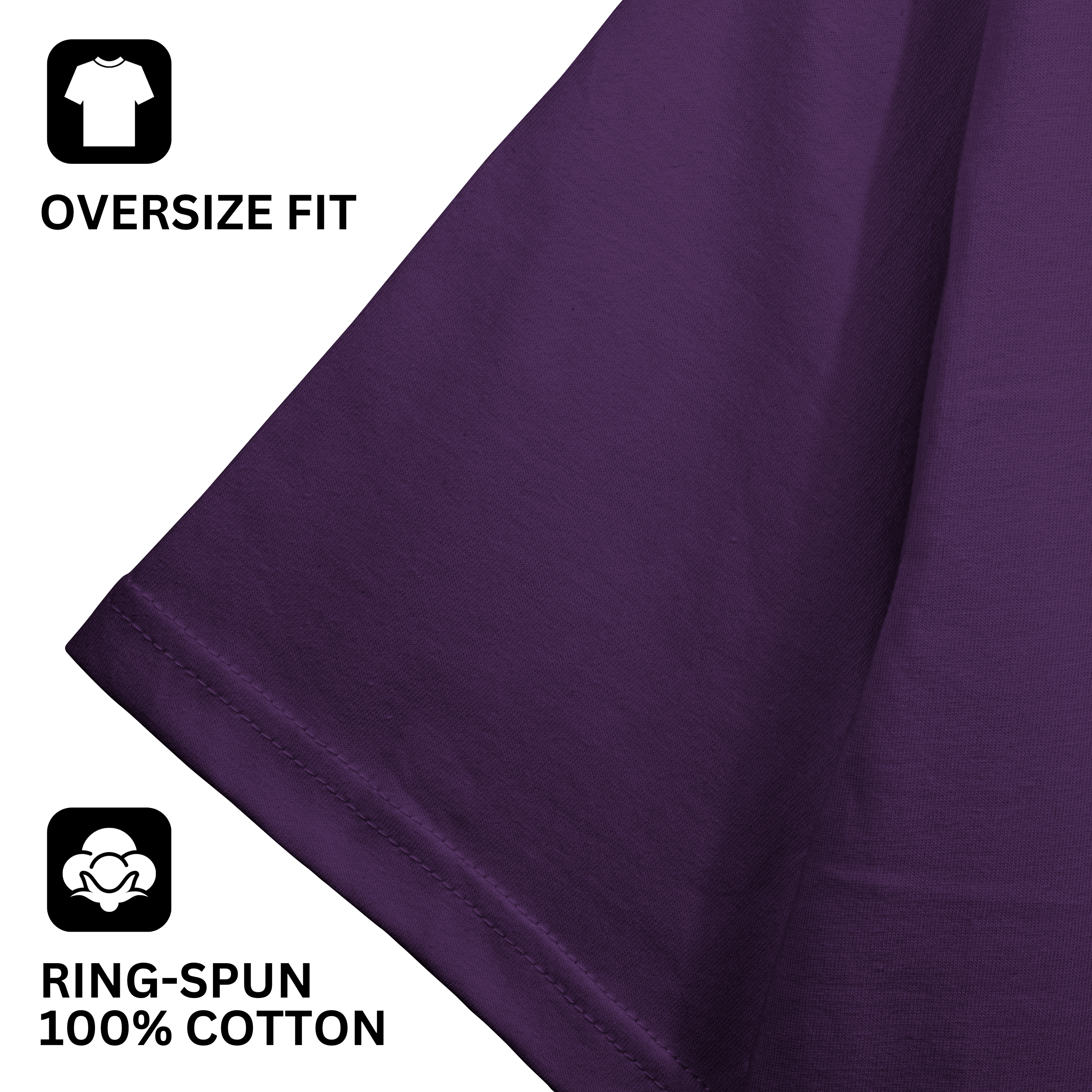 Purple Oversized Fit Unisex Tshirt