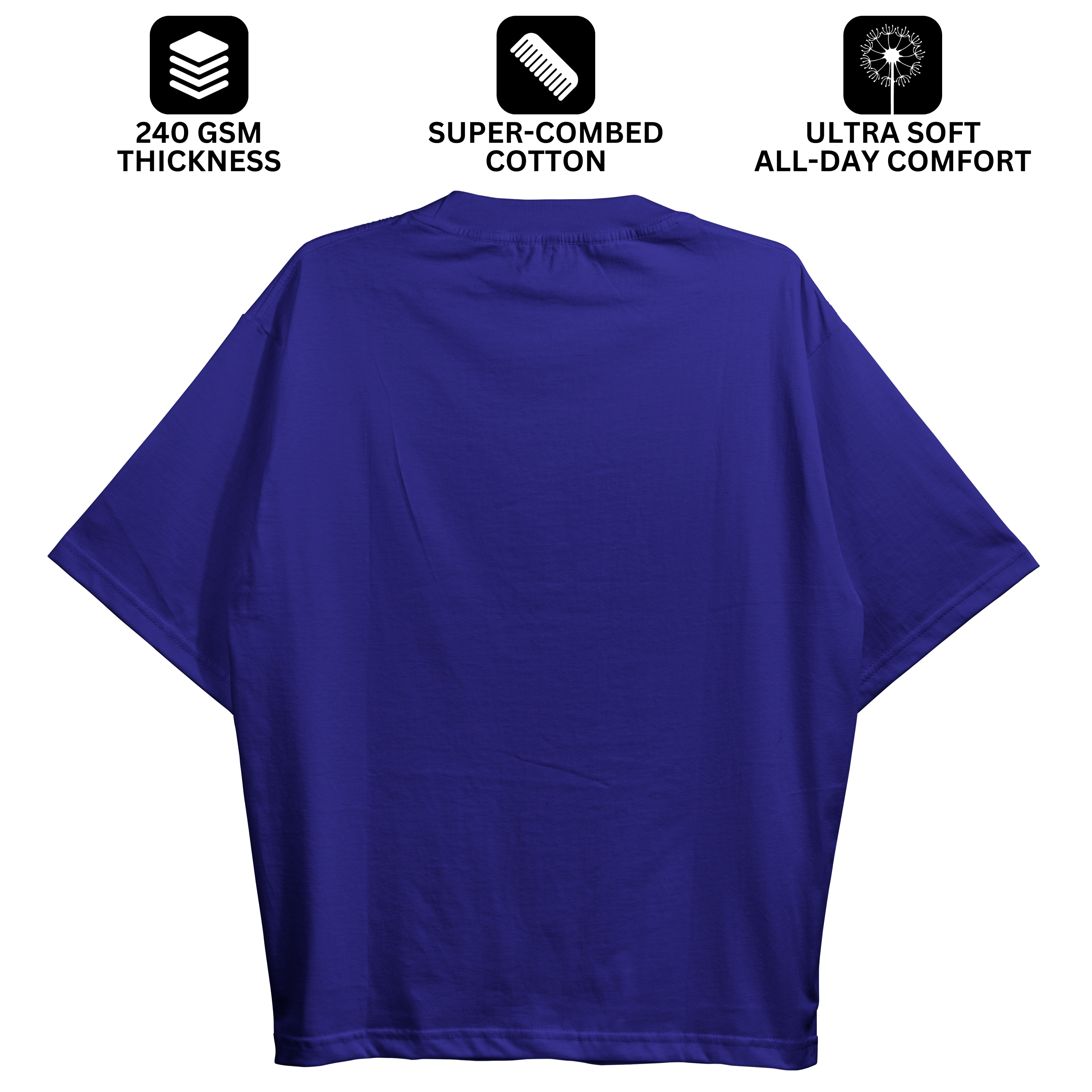 Royal Blue Oversized Fit Unisex Tshirt