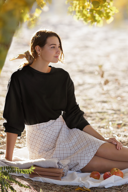 Black Unisex Crew Neck Sweatshirt - BURBENT®