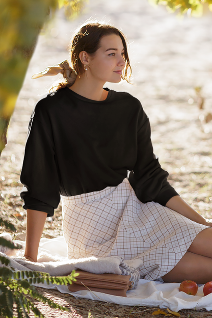 Black Unisex Crew Neck Sweatshirt - BURBENT®