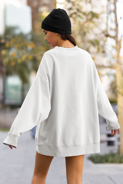 White Unisex Crew Neck Sweatshirt - BURBENT®