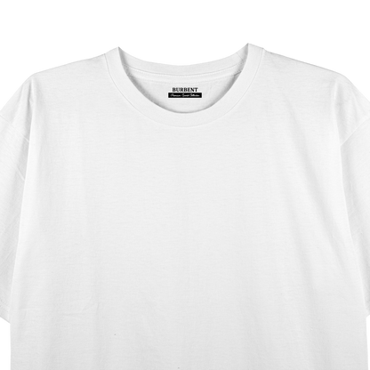 White Unisex Regular Fit Tshirt - BURBENT®