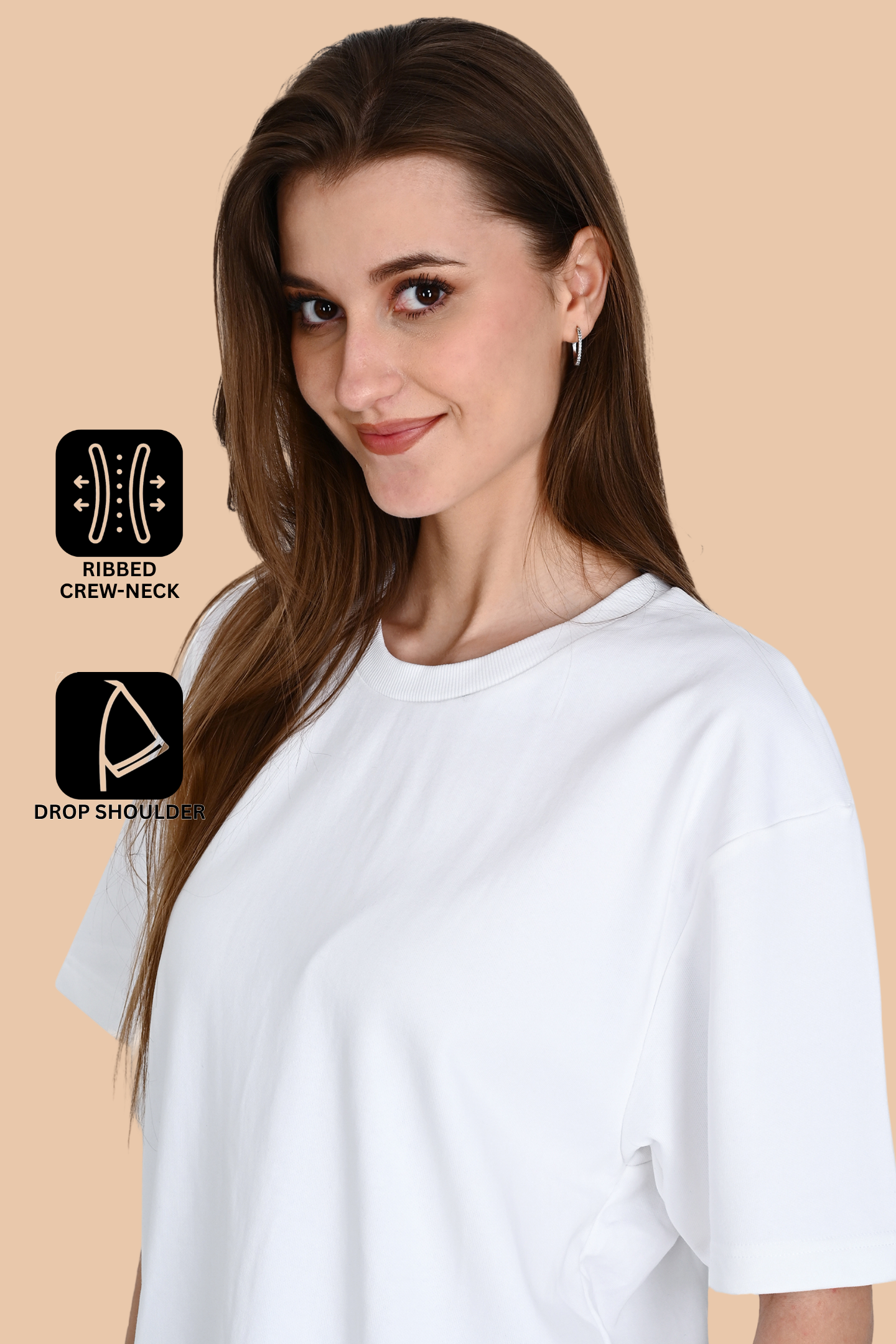 White Unisex Oversized French Terry T-Shirt
