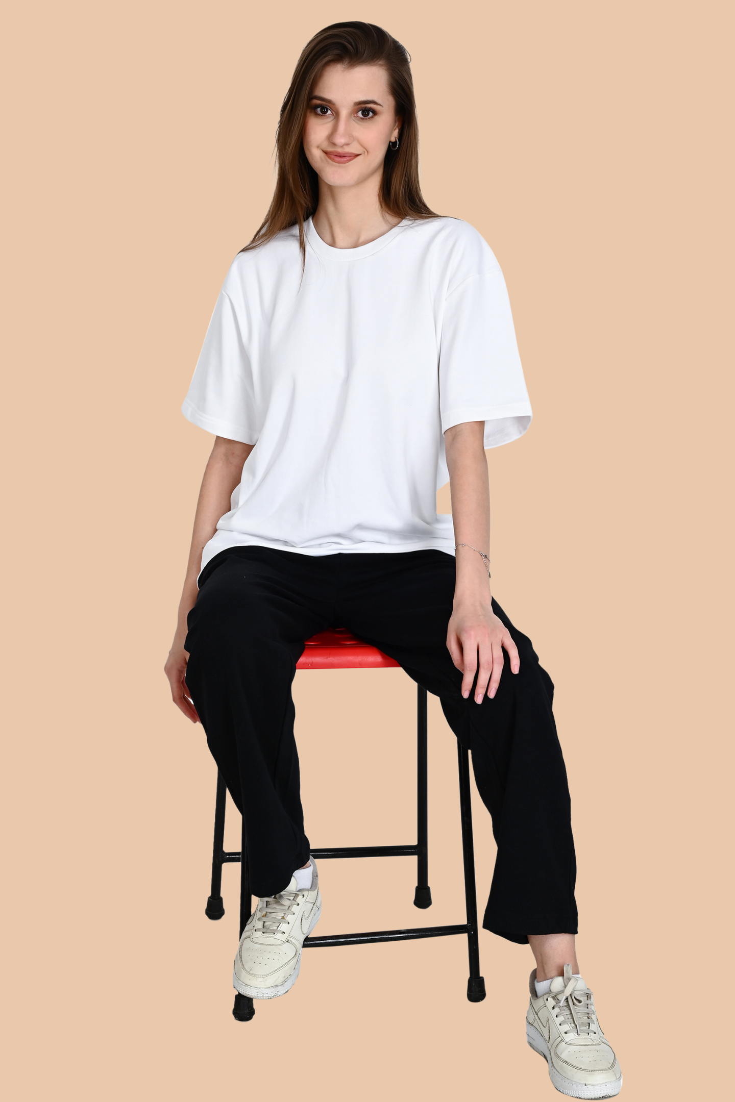 White Unisex Oversized French Terry T-Shirt