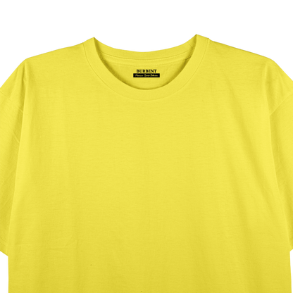 Yellow Unisex Regular Fit Tshirt - BURBENT®