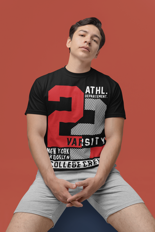Black Varsity Athletic Dept. Tee - BURBENT®