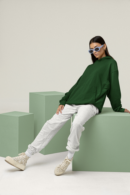 Dark Green Unisex Sweatshirt Hoodie - BURBENT®